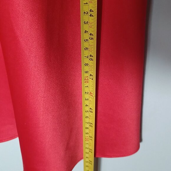 Natori Maxi Slip Dress Womens Large Red Satin Y2K Flowy Elegant Fiery Siren - Picture 4 of 8